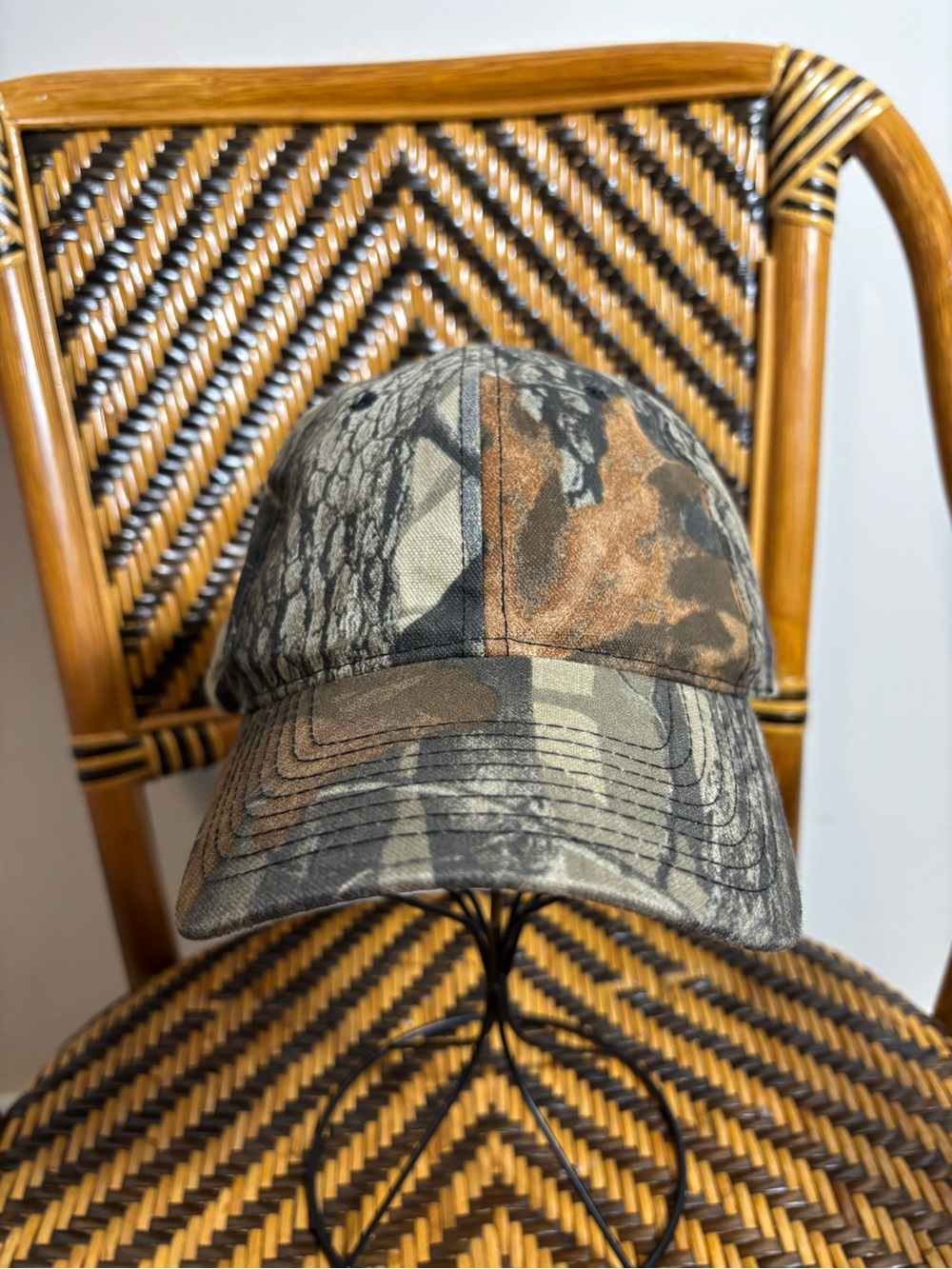 Vintage Realtree Signatures Youngan Camo Snapback Hat